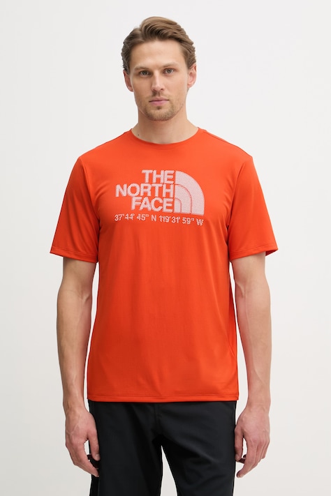 The North Face T-shirt męski LOGO GRAPHIC pomarańczowy NF0A8BEJG6L1