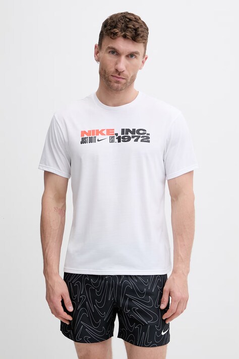Nike t-shirt kąpielowy męski biały NESSG522