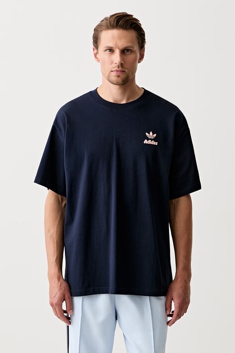 adidas Originals T-shirt męski bawełniany granatowy LE6030
