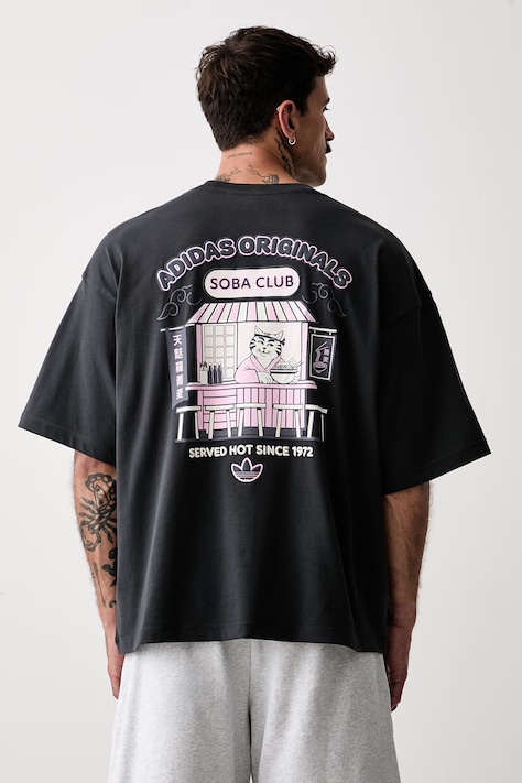 adidas Originals T-shirt męski bawełniany Soba szary LE6033