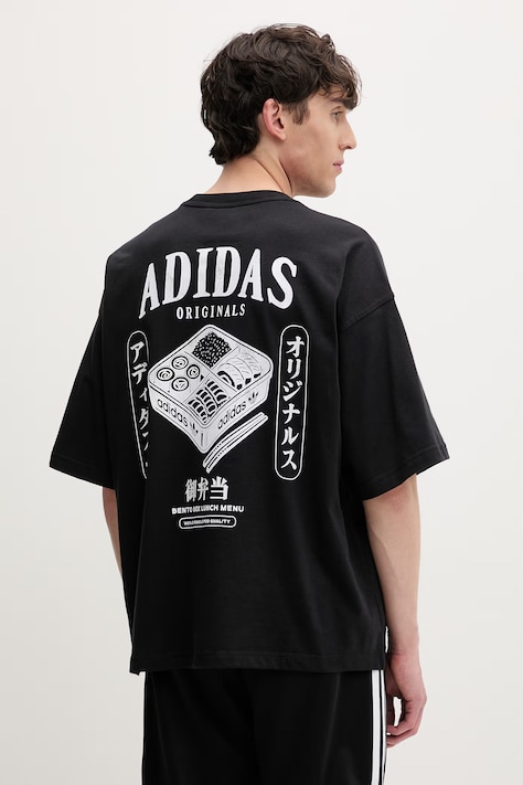 adidas Originals T-shirt męski bawełniany Bentobox czarny LE6037