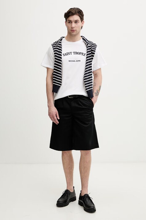 Michael Kors T-shirt ανδρικό βαμβακερό λευκό CS652XSFV4