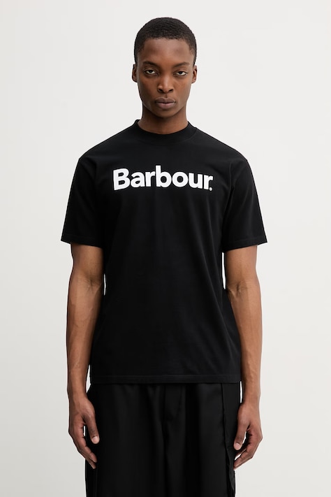 Barbour MTS1406BK31 t-shirt bawełniany męski czarny Pensford OS