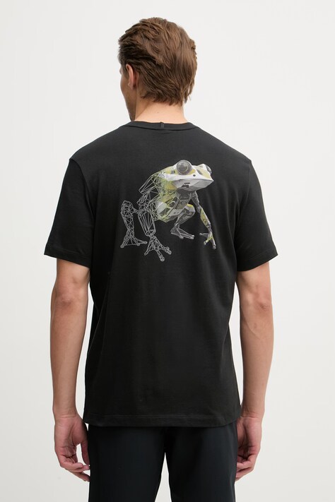 Oakley T-shirt męski bawełniany FUTURESCAPE FROG czarny FOA407927