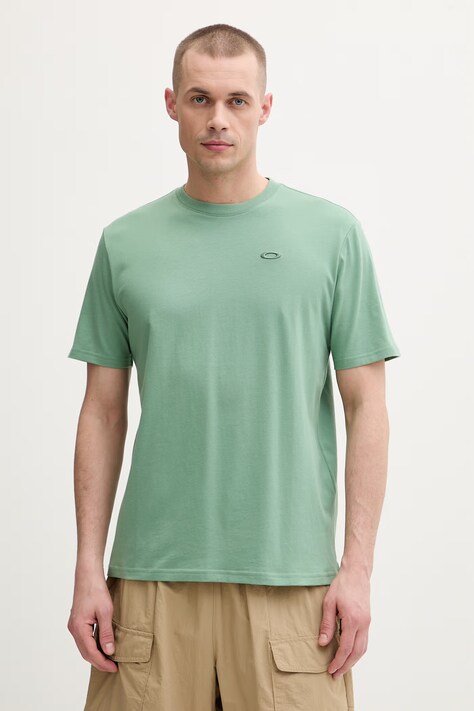 Oakley t-shirt męski bawełniany RELAX zielony FOA404900