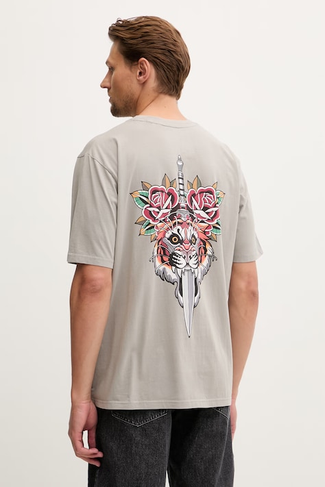 Hurley t-shirt męski bawełniany szary MTSEUTT0002