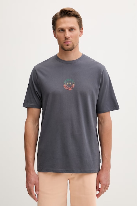 Hurley t-shirt męski bawełniany szary MTSEUED0016