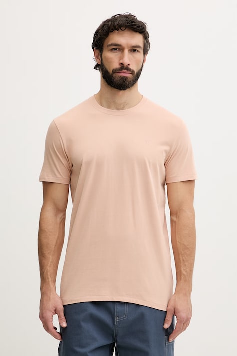 Hurley t-shirt męski bawełniany pomarańczowy MTSEU00010