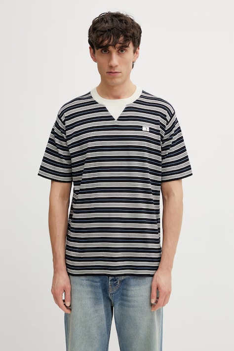 Wales Bonner Song t-shirt z wełną męski granatowy US26KNS4878.WO05.516