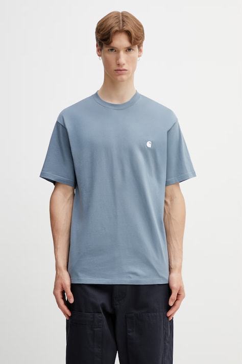 Carhartt WIP S/S Madison T-Shirt футболка бавовняна чоловіча блакитна I033000.3PPXX