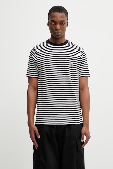 Carhartt WIP S/S Ezra Pocket T-Shirt t-shirt bawełniany męski czarny I036179.3KRXX