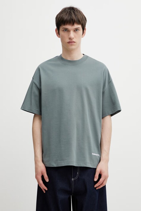 Carhartt WIP S/S Link Script T-Shirt футболка бавовняна чоловіча зелена I031373.3HLXX