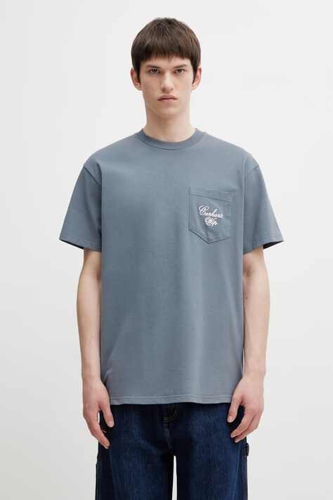 Carhartt WIP S/S Longhand Pocket T-Shirt футболка бавовняна чоловіча блакитний I036204.3Q5XX