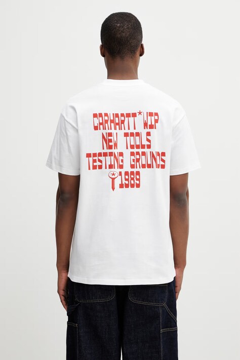 Carhartt WIP S/S Blocks T-Shirt t-shirt bawełniany męski biały I036231.02XX