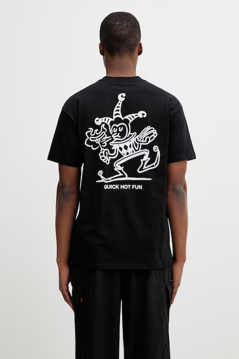 Carhartt WIP S/S Harlequin BBQ T-Shirt bawełniany męski czarny I036245.89XX