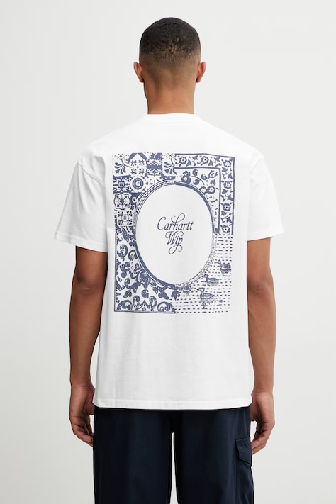 Carhartt WIP S/S Vestige T-Shirt bawełniany męski biały I036220.206