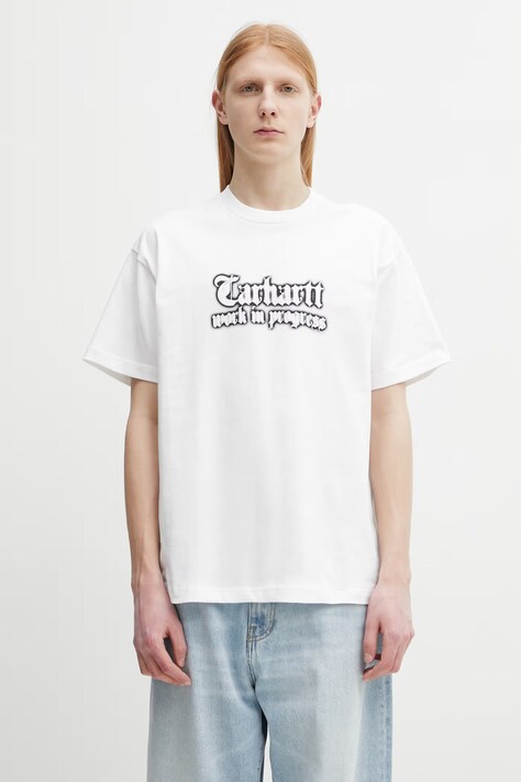 Carhartt WIP S/S World Tour T-Shirt t-shirt męski bawełniany biały I036236.02XX