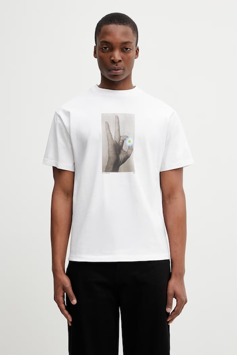 No Problemo Pill t-shirt bawełniany męski biały NP6001405