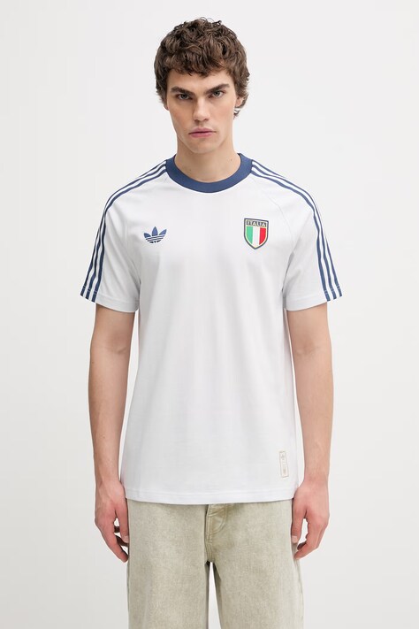 adidas Originals Italy Originals T-shirt męski z bawełną niebieski KC6611