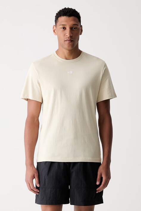 The North Face T-shirt męski bawełniany Essential Center Logo beżowy NF0A8GQEDOM1
