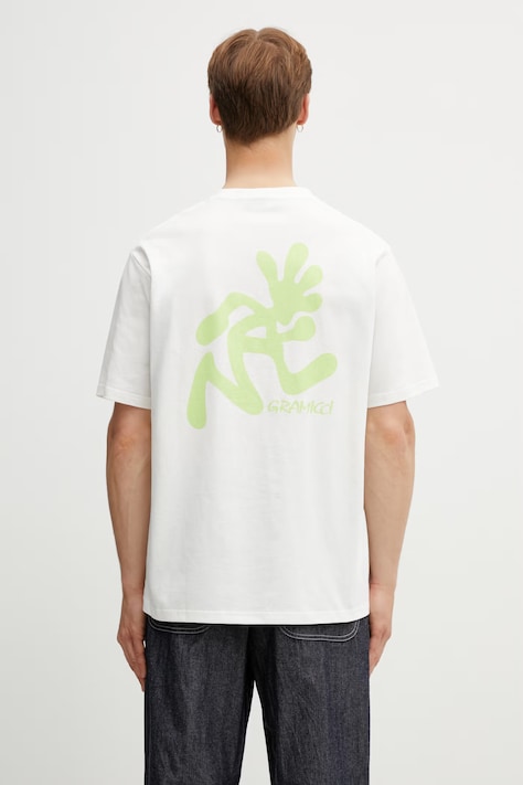 Gramicci RUNNING MAN TEE t-shirt basic bawełniany męski beżowy G6SU.T107