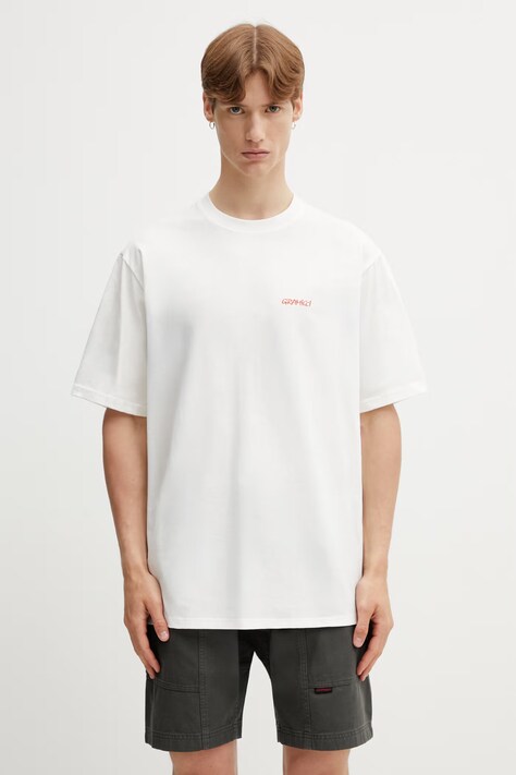 Gramicci ICE SCULPTURE TEE t-shirt męski bawełniany biały G6SU.T118