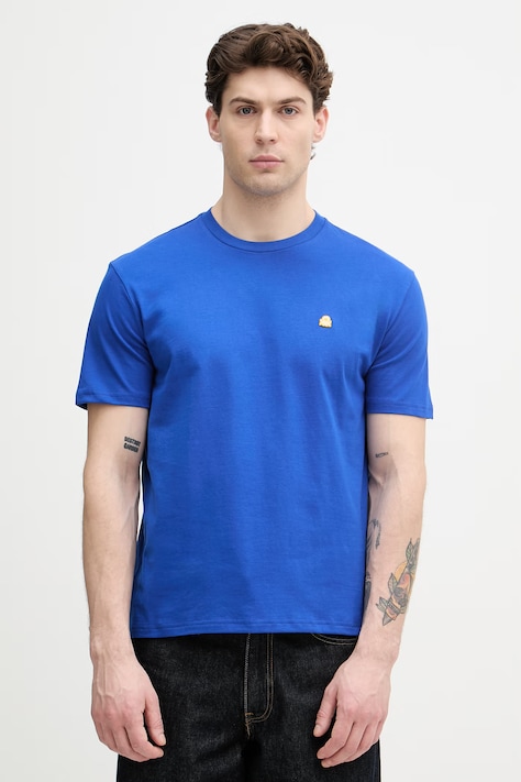 United Colors of Benetton T-shirt męski bawełniany niebieski 3MI5J1AF7