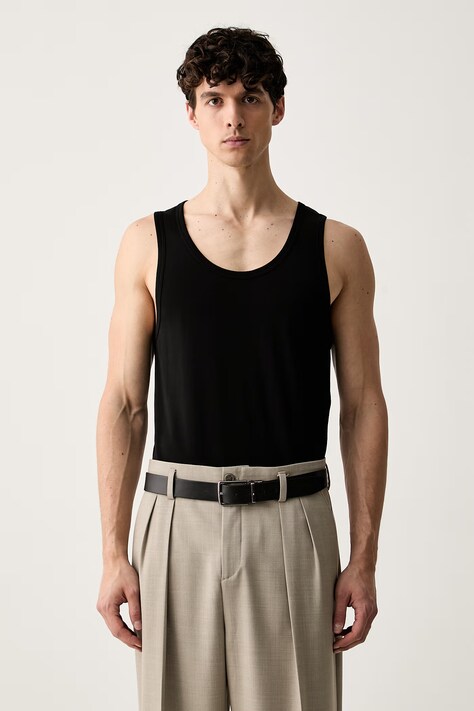 MM6 Maison Margiela top męski czarny MJD350020