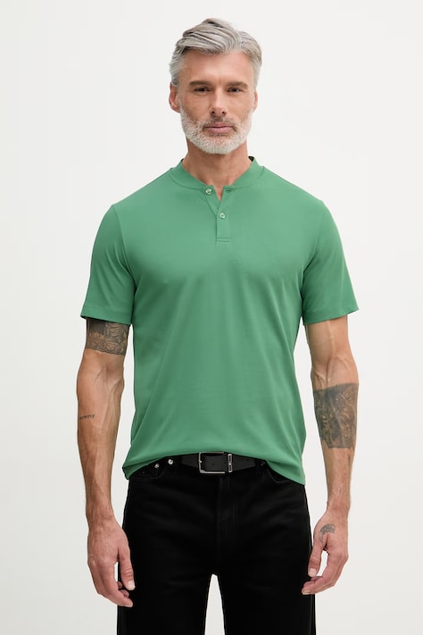 United Colors of Benetton polo tričko pánske s bavlnou zelené 3QEXU10CC