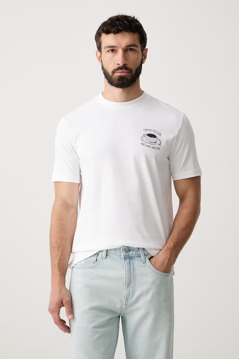 United Colors of Benetton T-shirt męski bawełniany biały 38ZZU10CA