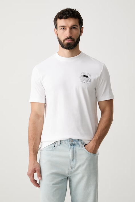 United Colors of Benetton T-shirt męski bawełniany biały 38ZZU10CA