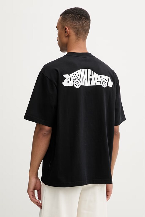 Baron Filou T-shirt męski bawełniany VALET MODE czarny 000015752