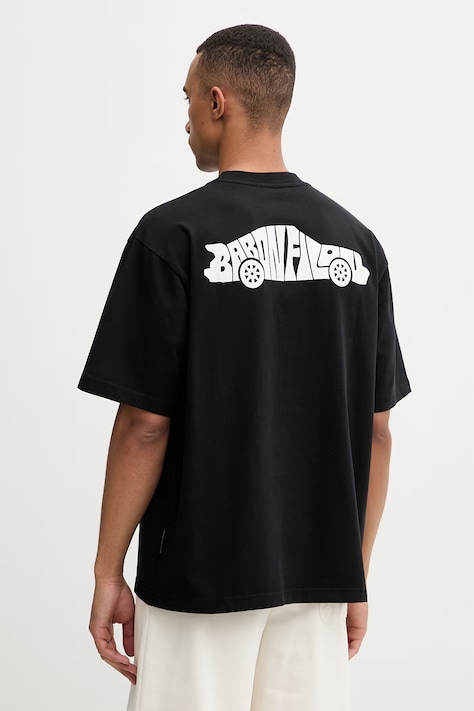 Baron Filou T-shirt męski bawełniany VALET MODE czarny 000015752