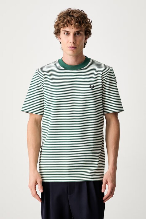 Fred Perry T-shirt męski bawełniany zielony M6581.Z18
