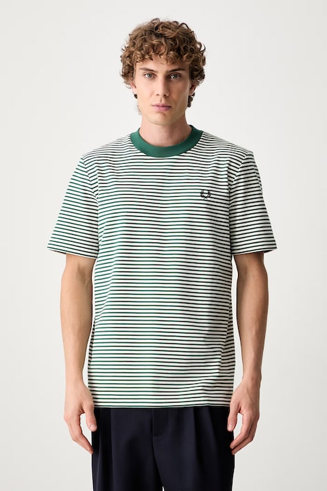 Fred Perry T-shirt męski bawełniany zielony M6581.Z18
