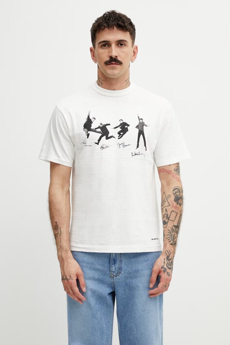 Human Made tričko bavlnené pánske biele HM31TE003