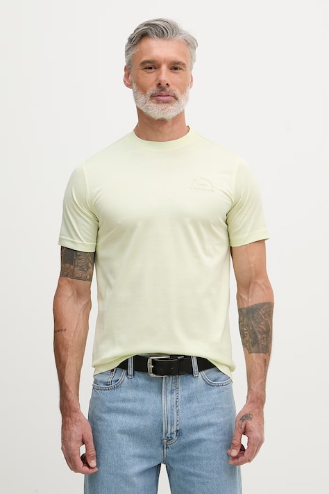 Karl Lagerfeld T-shirt męski bawełniany zielony 562200.755401