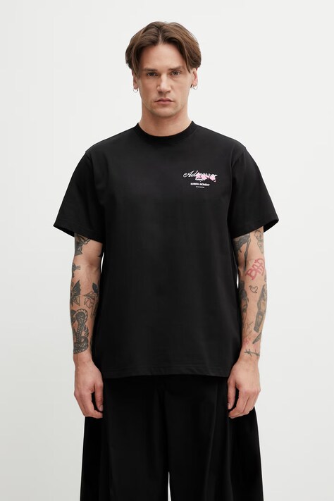 Ader Error tričko pánske s bavlnou čierne BP01SSTS0104BK