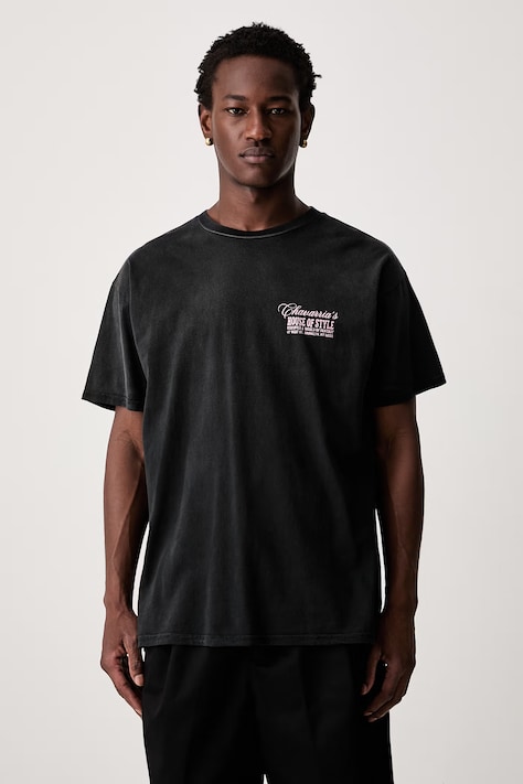 Willy Chavarria HOUSE OF STYLE t-shirt βαμβακερό ανδρικό μαύρο WCJSY0175