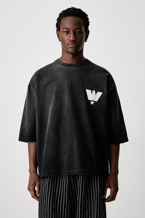 Willy Chavarria FASHION SERVICE ASSOC t-shirt βαμβακερό ανδρικό μαύρο WCJSY0274