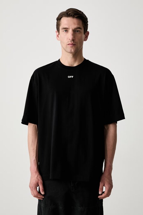Off-White New Off Stamp t-shirt βαμβακερό ανδρικό μαύρο 44MAA120S26J00Y001