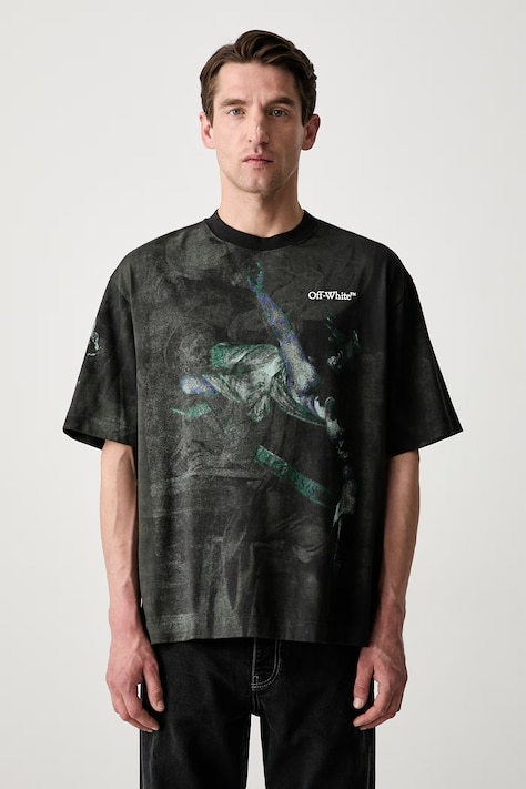 Off-White Dark Caravaggio t-shirt cotton Men's black 44MAA120S26J00D001