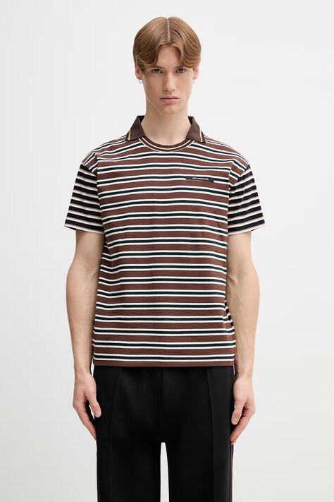 Andersson Bell T-shirt męski brązowy atb1546m