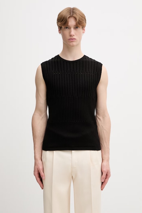 Andersson Bell Ford Knit kamizelka męska czarna atb1535m