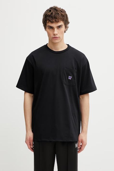 Needles t-shirt men's black SX450