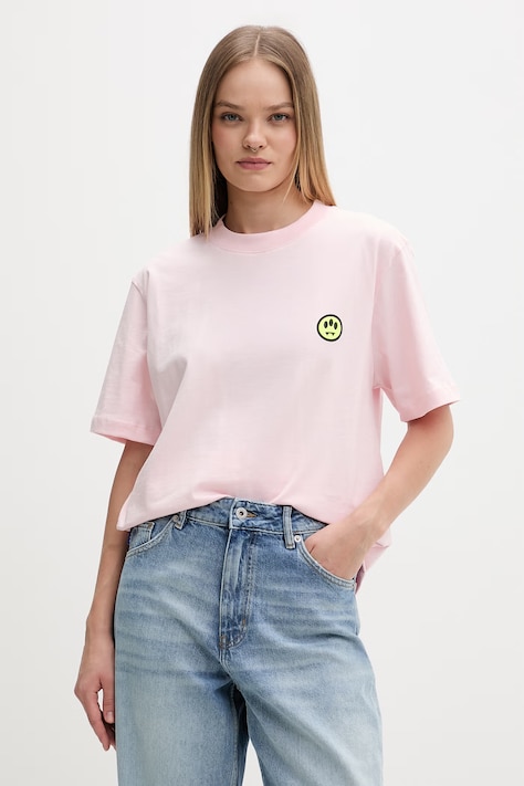Barrow T-shirt βαμβακερό ροζ S6BWUATH003