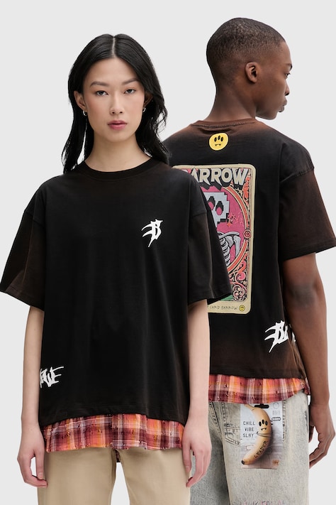 Barrow t-shirt βαμβακερό μαύρο S6BWUATH022