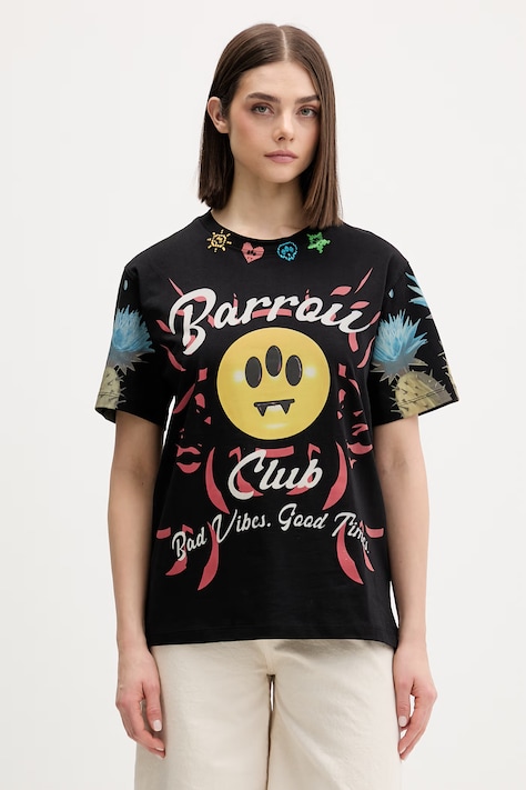 Barrow t-shirt pamut fekete S6BWUATH069