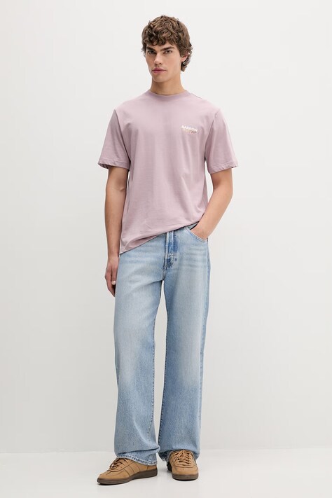 Barrow t-shirt bawełniany kolor różowy z nadrukiem S6BWUATH076