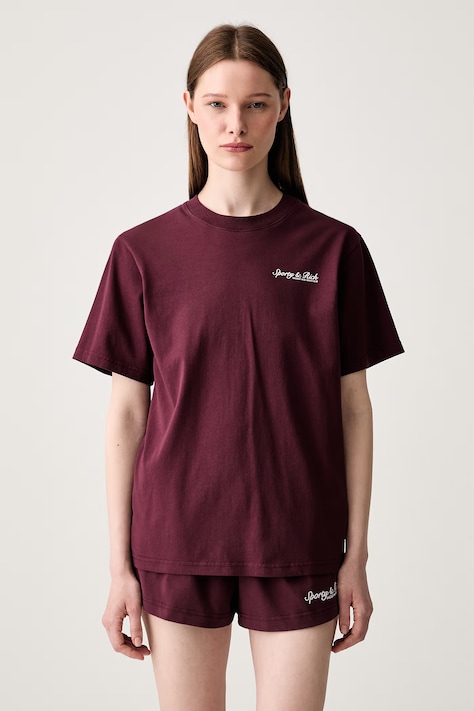 Sporty & Rich Syracuse футболка из хлопка бордо TO11975325RE02
